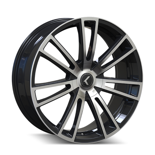 Kraze Spectra 183 Gloss Black Machined 20X8.5 5-108/5-114.3 38mm 72.62mm | KR183-2814BM38