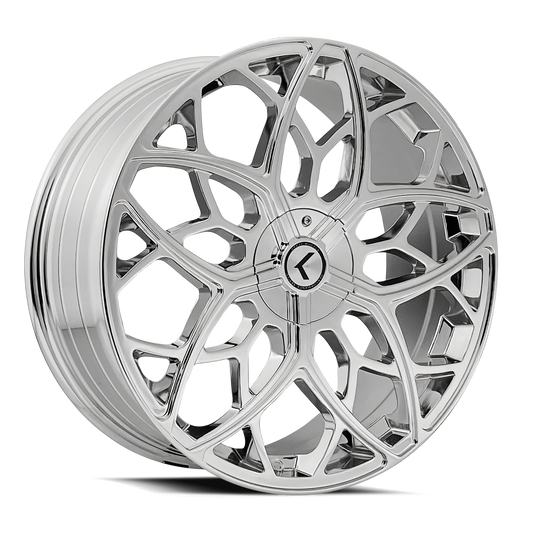 Kraze Ricochet KR184 Chrome 22X8.5 5-115/5-120 38mm 74.1mm | KR184-22818C38