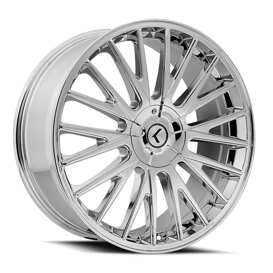 Kraze Double Down KR185 Chrome 20X8.5 5-108/5-114.3 38mm 73mm | KR185-2814C38