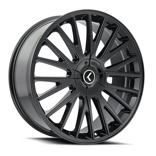 Kraze Double Down KR185 Gloss Black 20X8.5 5-115/5-120 38mm 74.1mm | KR185-2818B38