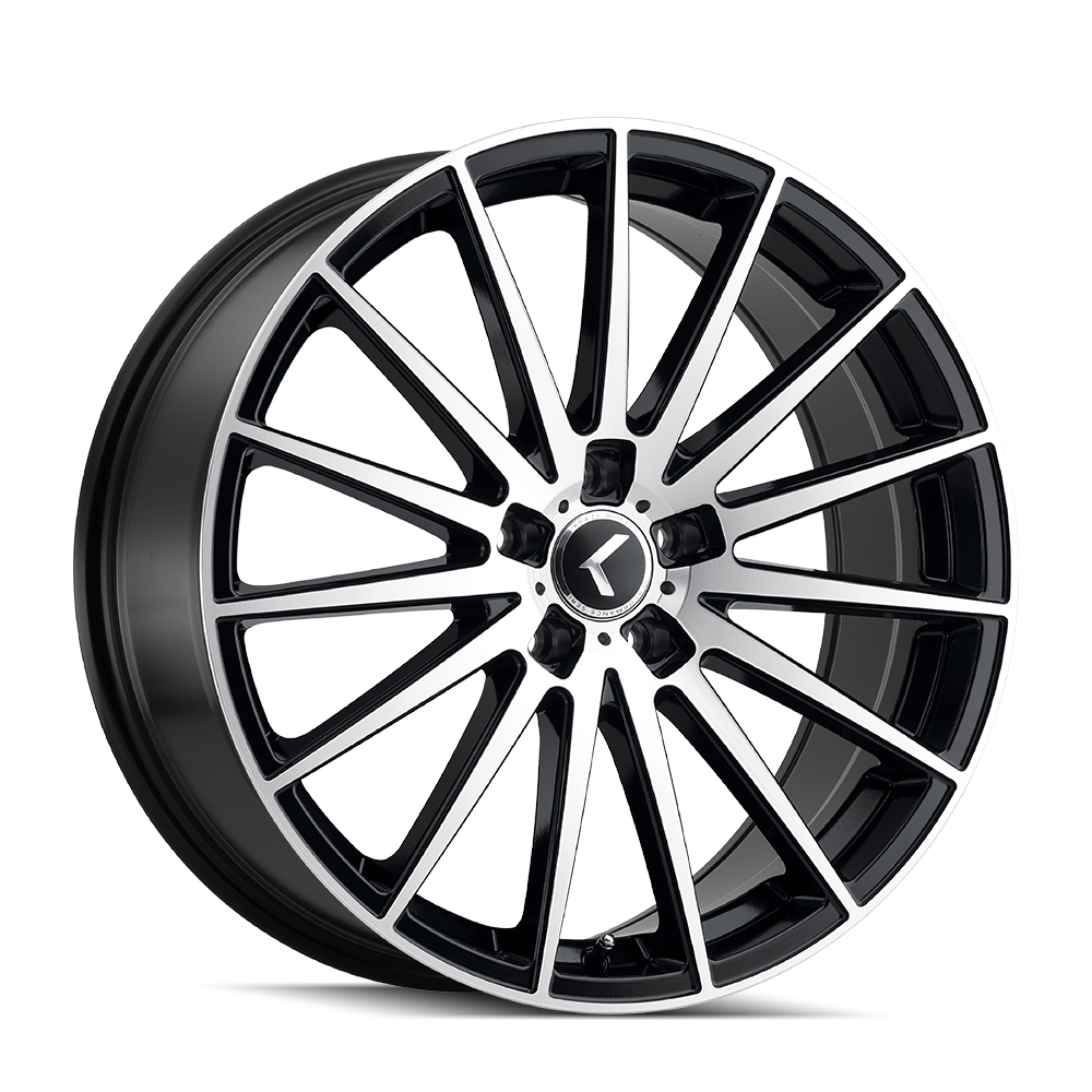 Kraze Stunna KR191 Black/Machined Face 18X8 5-120 40mm 74.1mm | KR191-8812BM40
