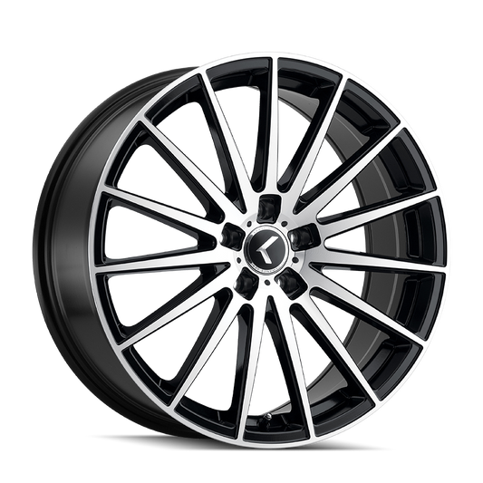 Kraze Stunna KR191 Black/Machined Face 18X8 5-120 40mm 74.1mm | KR191-8812BM40