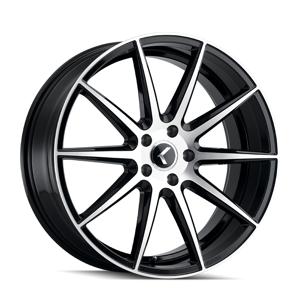 Kraze Cosmos KR194 Gloss Black Machined 17X8 5-114.3 38mm 72.62mm | KR194-7865BM38
