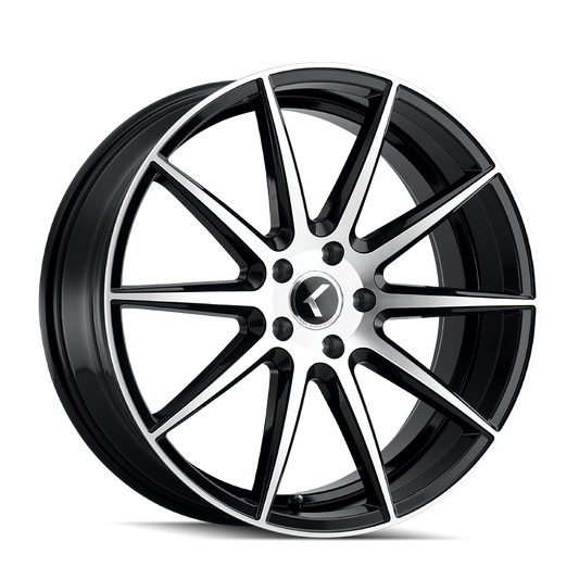 Kraze Cosmos KR194 Gloss Black Machined 17X8 5-114.3 38mm 72.62mm | KR194-7865BM38