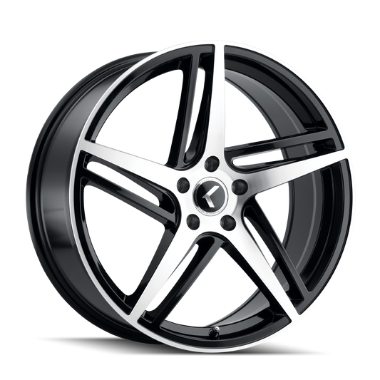 Kraze Milano KR195 Gloss Black Machined 20X8.5 5-114.3 38mm 72.62mm | KR195-2865BM38