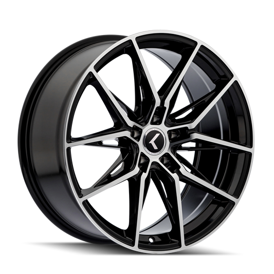 Kraze Evolve KR196 Gloss Black Machined 20X9 5-112 35mm 66.56mm | KR196-2945BM35