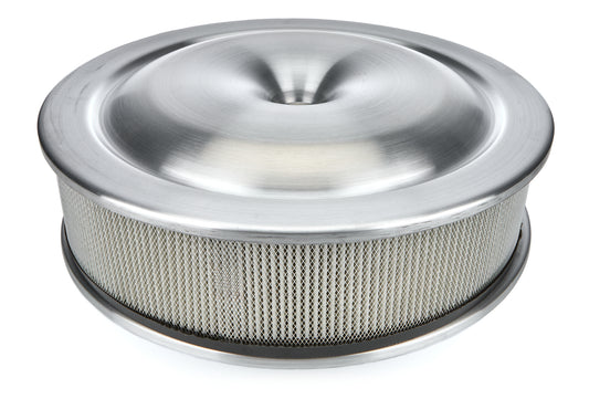 Moroso Natural 16in Alum. Air Cleaner - Low Profile 7-5/16 Neck | 65920