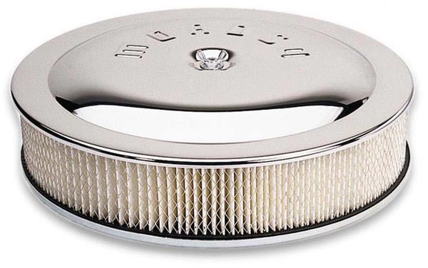 Moroso Chrome 14in Chrome Air Cleaner 5in Filter | 65946