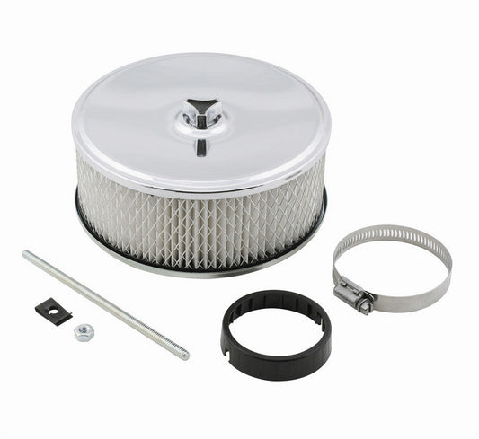 Mr. Gasket Chrome 6.5in Chrome Air Cleaner  | 4350MRG