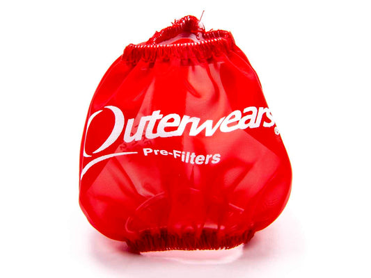 Outerwears Red 3in Breather Pre-Filter Red | 10-1013-03