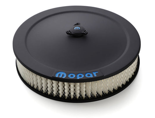 Proform Black Crinkle 14in Air Cleaner Blue MO PAR Emblem Black Crinkle | 440-752