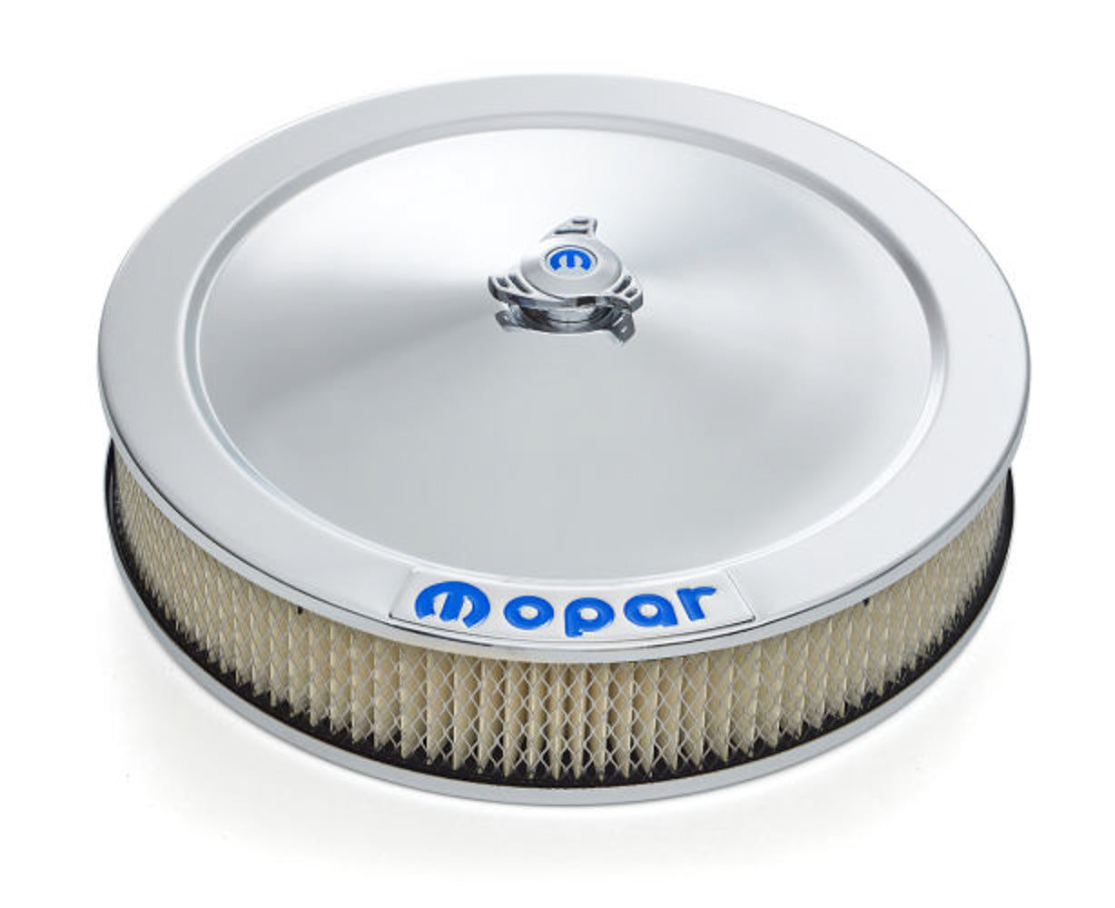 Proform Chrome 14in Air Cleaner Blue MO PAR Emblem Chrome | 440-906
