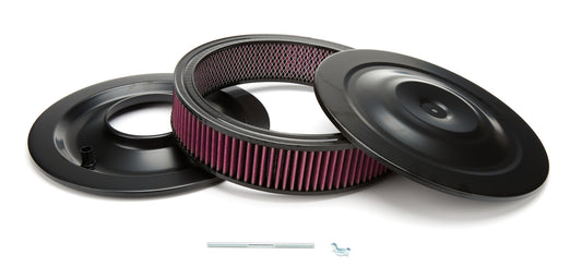 Racing Power Black Paint 14in X 3in Performance Air Cleaner Black | R2246