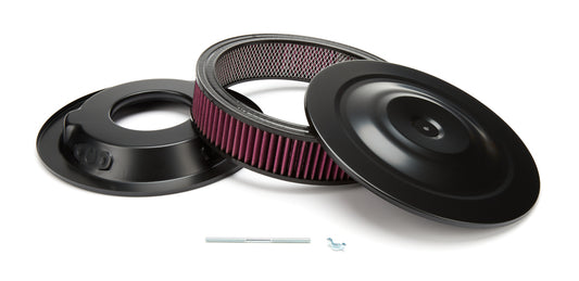 Racing Power Black Paint 14in X 3in Performance Air Cleaner Red | R2247