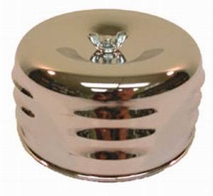 Racing Power Chrome 4 X 2 7/8 Louvered Air Cleaner  Set | R2339