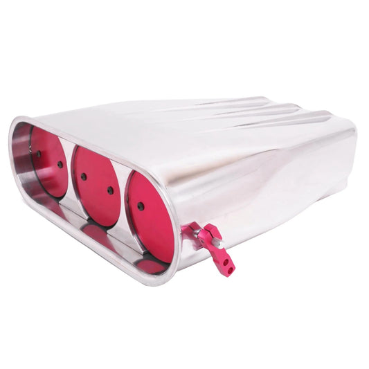 Racing Power Polished Street Hood Scoop Finned Polished | R5221