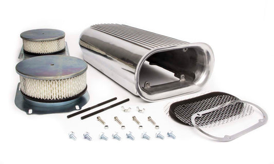 Racing Power Polished Polished Hilborn Style Dual Quad Scoop | R5233
