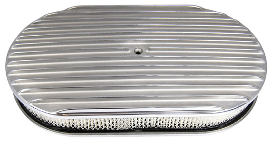 Racing Power Polished Pol Alum 15X2 All Finned Air Cleaner Kit Paper | R6318