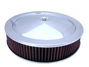 Racing Power Chrome 14X3 Air Cleaner Kit Washable Element | R8021