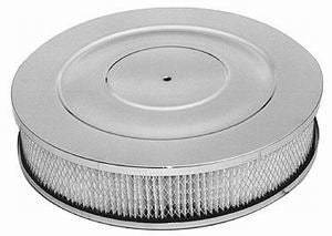 Racing Power Chrome 14In X 3In Performance A ir Cleaner Kit Washable | R8025