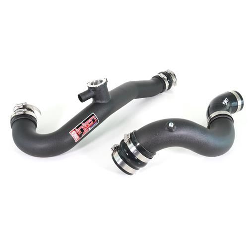 Injen 15-23 Ford Mustang Wrinkle Black SES Intercooler Pipes | SES9200ICPWB