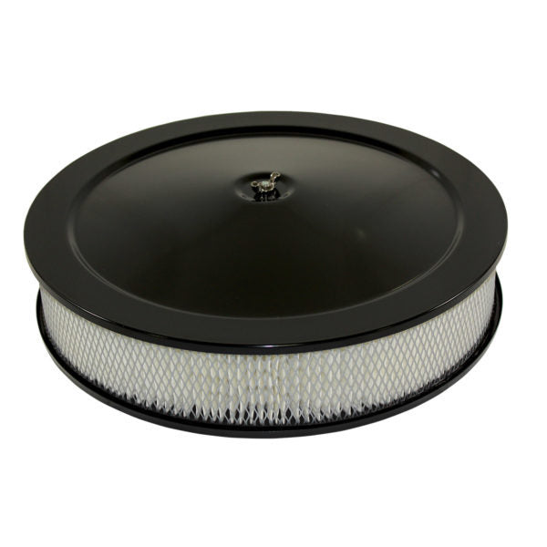 Specialty Products Black Powder Coat Air Cleaner Kit  14in X 3in with High Dome Top | 4302BK
