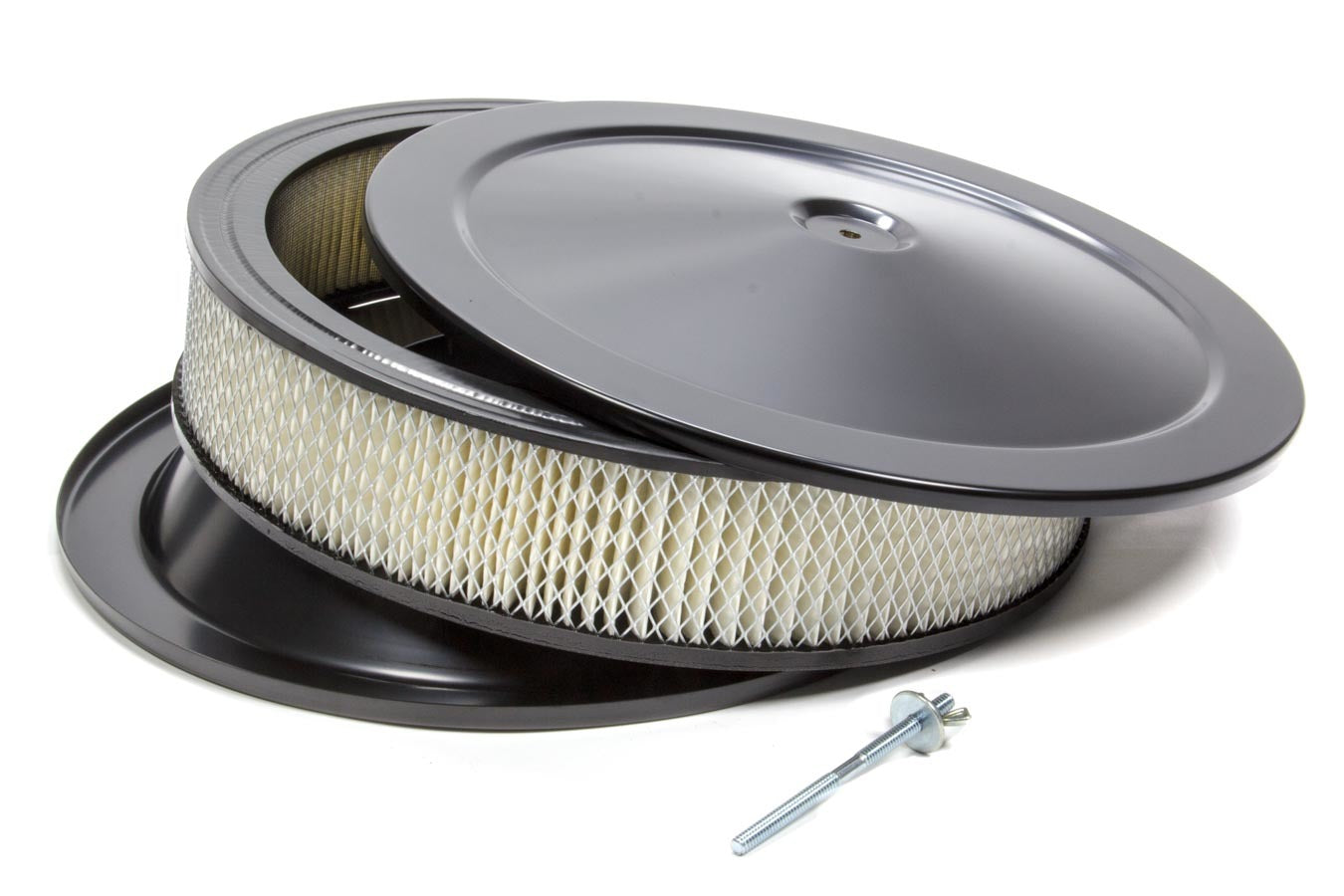 Specialty Products Black Paint 14x3in Air Cleaner Black  | 4304BK