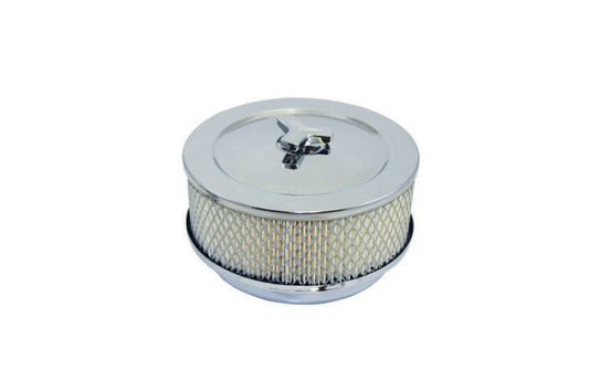 Specialty Products Chrome 6x2 Air Cleaner Kit Raised Base Steel 5 1/8 | 4355