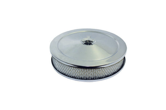 Specialty Products Chrome 10X2 Air Cleaner Kit raisedBase Steel 5 1/8in | 4360