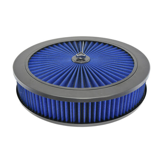 Specialty Products Black Paint Air Cleaner Kit 14 x 3 Flat Base | 4390BL