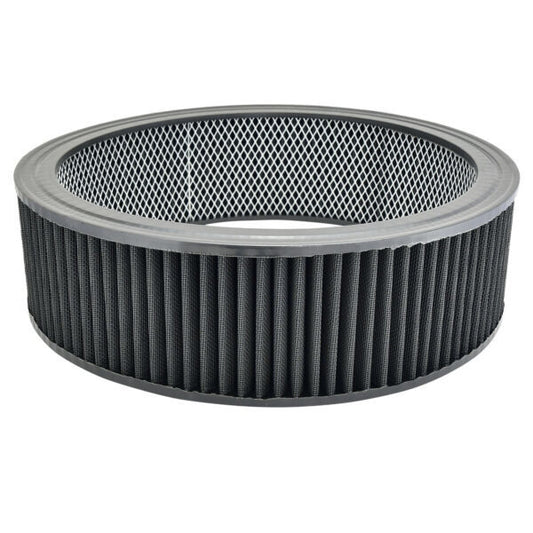 Specialty Products Universal Air Filter Element Wash able Round 14in x 4in | 7144BK