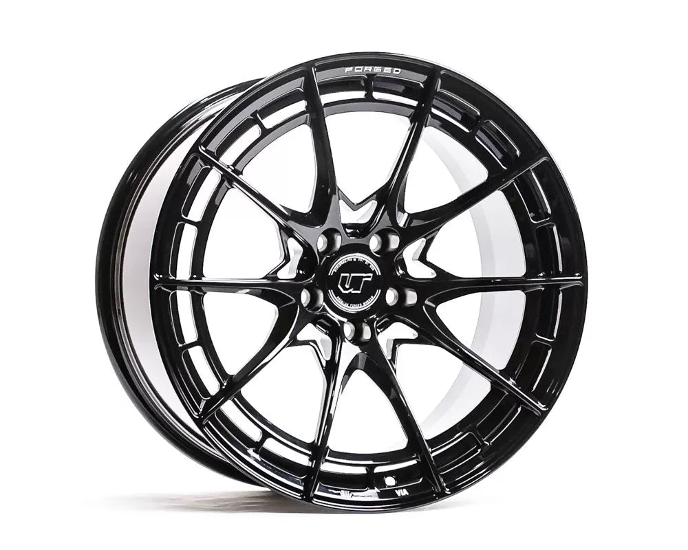 VR Forged D03-R Wheel Set Nissan 370Z 350Z 19x9.5 19x10.5 Gloss Black | 154646247
