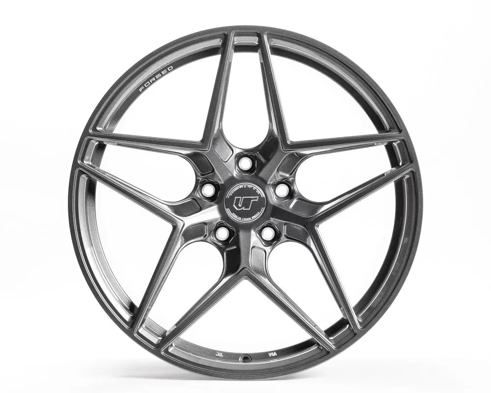 VR Forged D04 Wheel Set Porsche Taycan | Audi e-Tron GT 21x9.5 21x11.5 Gunmetal | 153792422