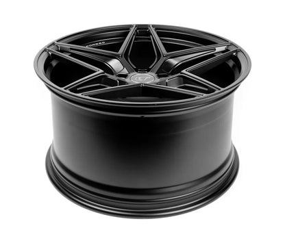 VR Forged D04 Wheel Set Porsche Taycan | Audi e-Tron GT 21x9.5 21x11.5 Matte Black | 153792428