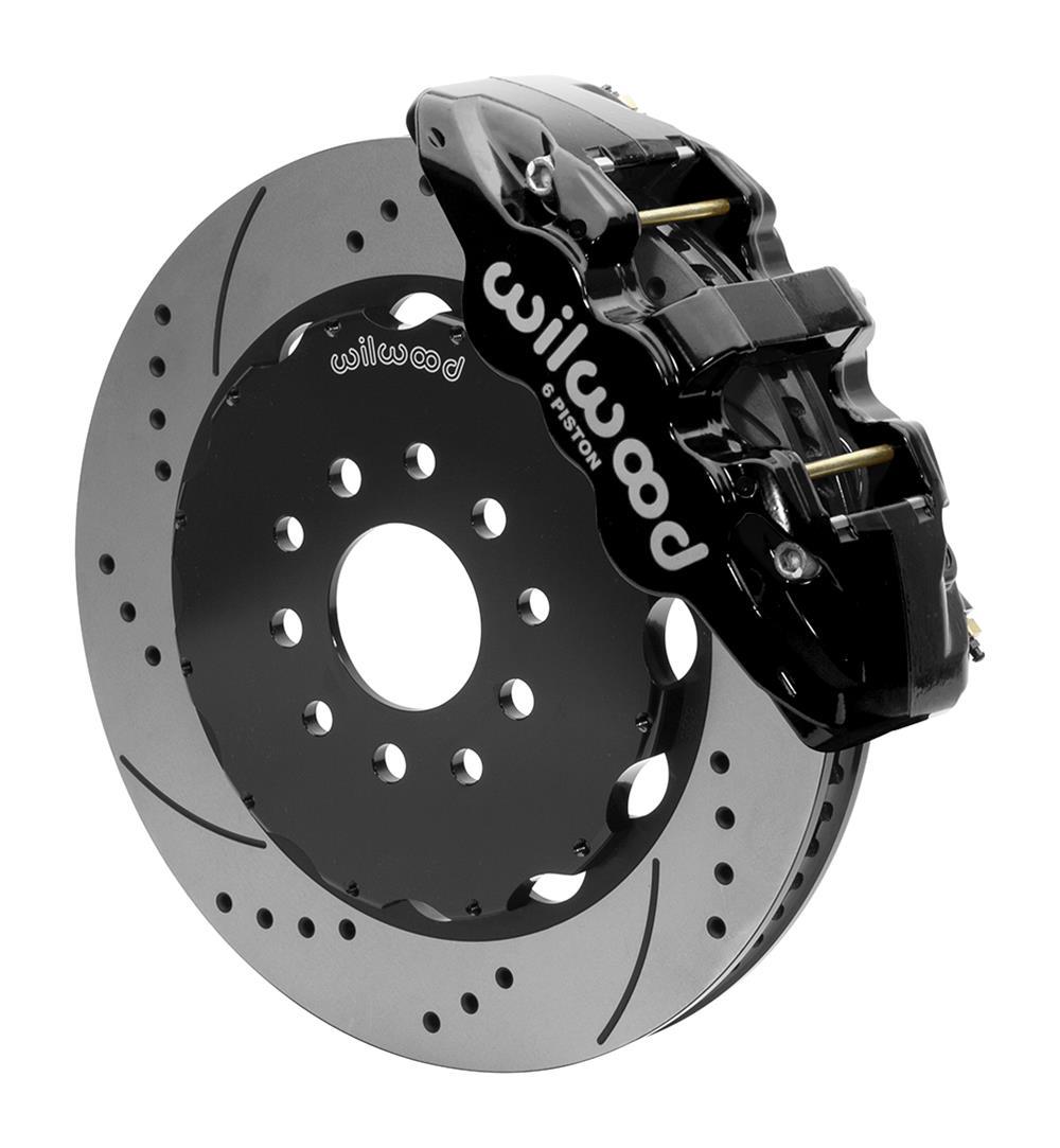 Front Disc Brake Kit Blk 97-13 Corvette 14.00 Aero6 | WIL140-15705-D
