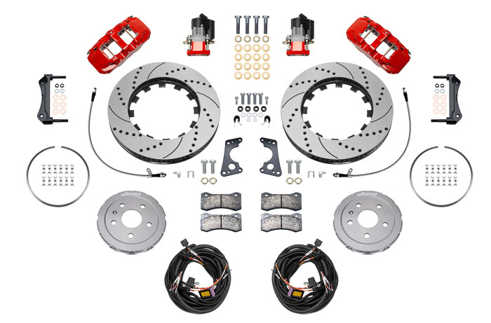 Brake Kit Rear Corvetee C8 Aerolite 4R Drilled | WIL140-17009-DR