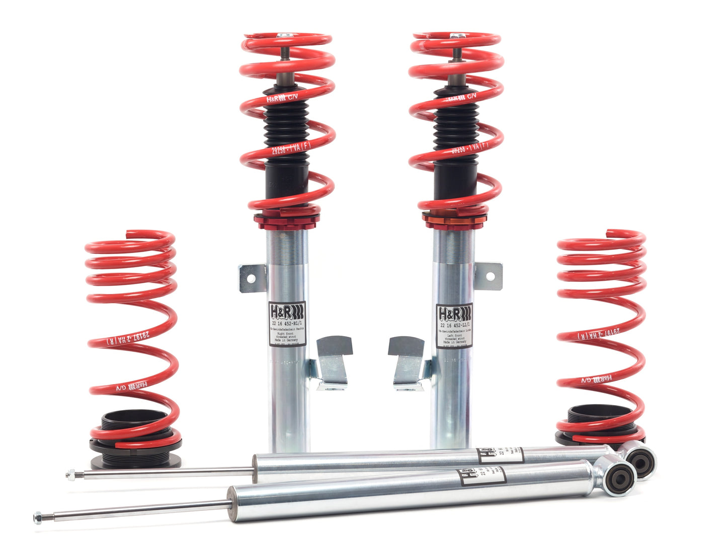 H&R Coilover Adjustable Lowering Kit - 04-11 Volvo S40, V50 2WD | 29197-2