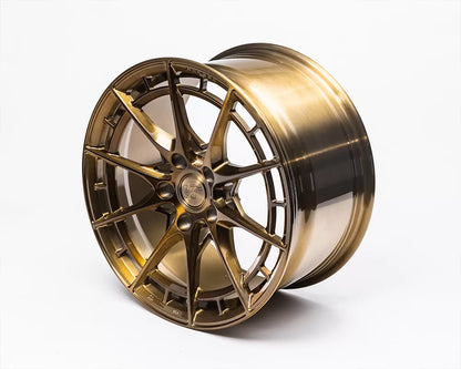 VR Forged D03-R Wheel Set Honda Civic Type-R FK8 | FL5 18x9.5 Brushed Gold | 153792393